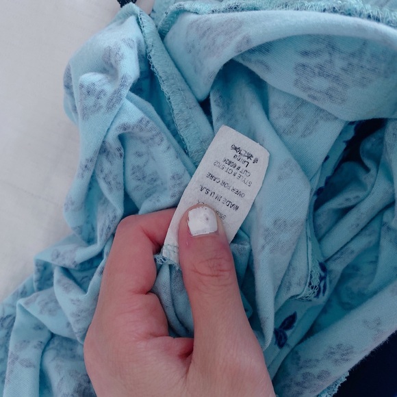 SOLD FLORAL Ruffle Blouse size L - Picture 5 of 16